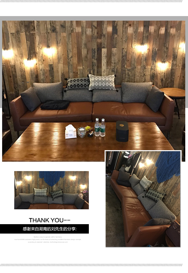 Bắc Âu theo phong cách phòng khách sofa da thiết kế công nghiệp và arc sáng tạo retro da bò cá nhân danh mục đầu tư loft - Ghế sô pha ghế sofa giá rẻ