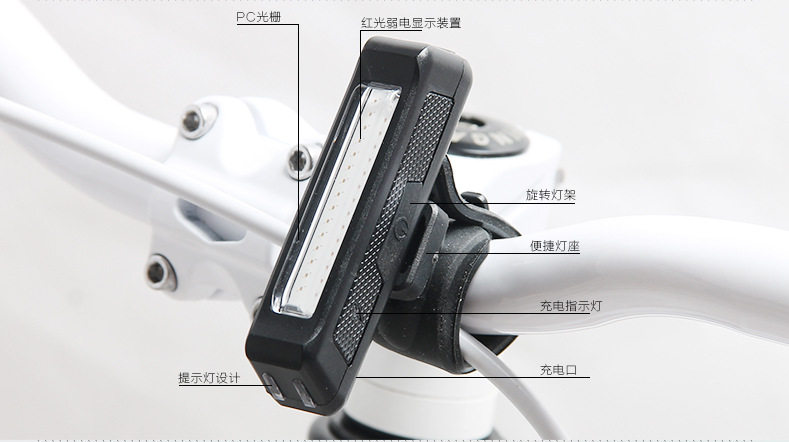 Eclairage pour vélo GKAI - phare - Ref 2399460 Image 10