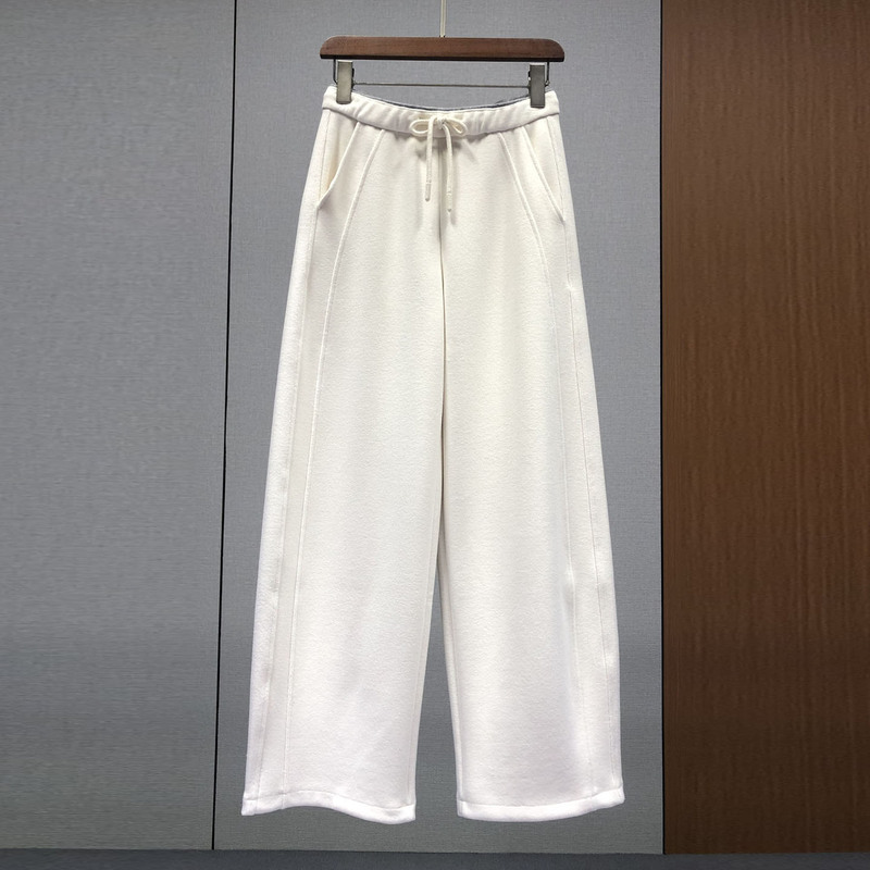 High-Quality Goods from Nanyou! Casual Lace-Up Wide-Leg Pants for Women, European and American Style, New Autumn and Winter High-Waisted Pocket Trousers 90S22.