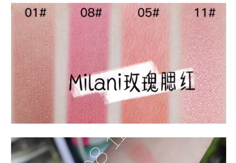 Hoa hồng chính hãng Mỹ Milani nổi Hoa hồng cánh hoa Petal Blush phiên bản giới hạn - Blush / Cochineal