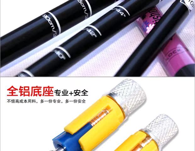 Trailblazer 7075 hàng không hợp kim nhôm siêu ngắn cực nhẹ trekking cực - Gậy / gậy gậy đi bộ gấp gọn có đèn