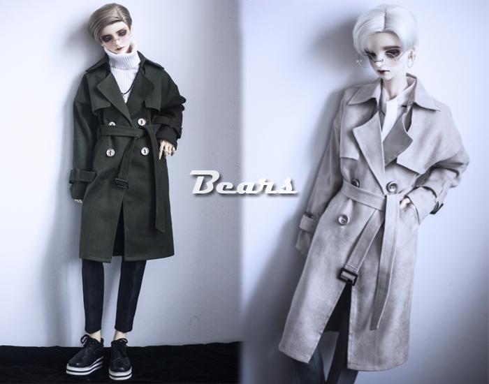 Bésar-B J D DRESS A289 Walk With Wind Double Row Button Wind Suit 2 Color Entrance 1 41 3 Uncle