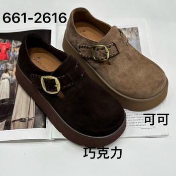 Shilu flower language 2025 autumn style fashionable versatile comfortable casual women's shoes women's shoes thick-soled birkenstock shoes 661-2616