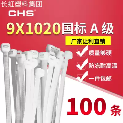 Changhong plastic self-locking nylon cable tie ZD-SLT9 * 1020GB super long fixed buckle strong strap