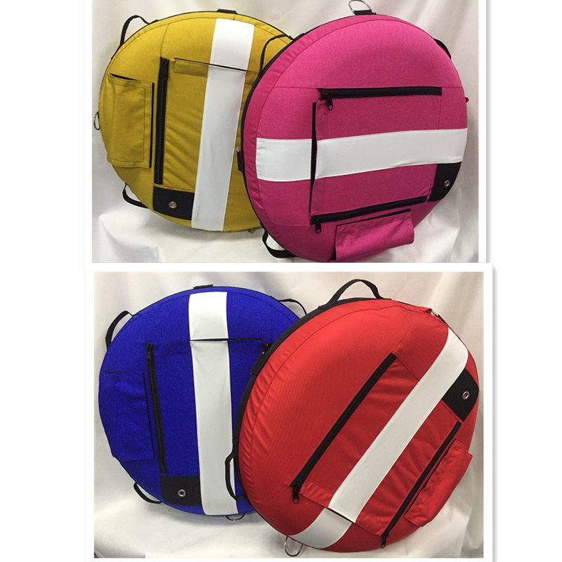 Professional free diving float portable folding diving buoy swimming float SMB round boat with sea surface signal ball
