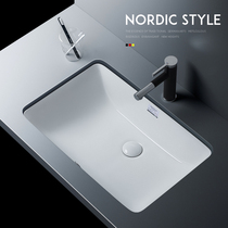 Understage basin built-in washbasin ceramic wash basin 16 18 20 22 24 inch square bathroom washbasin