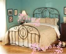 yD510 European style iron bed single bed double bed iron bed bedroom bed apartment bed 1 5 meters can be customized