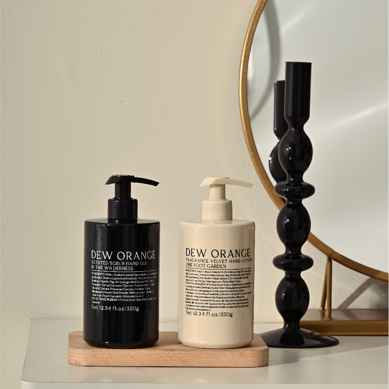 Deworange Orange Home Fragrance Premium Hand Soap Gift Set Exfoliating Hand Wash Gel with Long-Lasting Fragrance