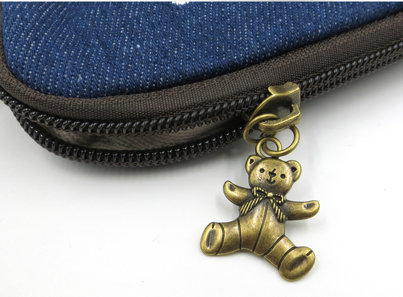 Dễ thương phim hoạt hình denim túi điện thoại di động nữ túi xách vai vải nhỏ túi vải ví tiền treo cổ điện thoại di động túi túi đeo chéo nike