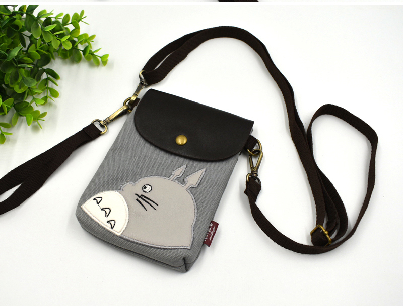 Túi nữ dọc Messenger túi nữ vai mini túi vải điện thoại di động túi vải hoang dã treo cổ túi điện thoại di động balo da nữ