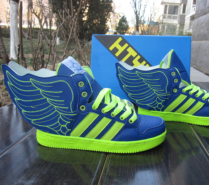 Sky make wing slip plate Shoe wing shoes High cylinder shoes PU leather hip hop dancing shoes Inn Korean version casual shoes lovers shoes