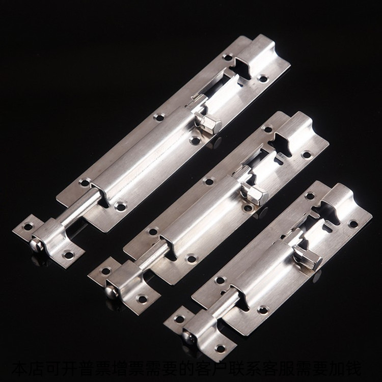 Stainless Steel Bolt Wood Door Bolt Partition Makeup Room Door Bolt Ming Bolt small overall cabinet 2 inches