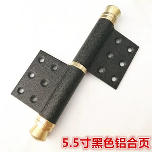 Yongbao Palestone Бесплатная дверь 5.5x3.2 Алюминиевый сплав с сплавами формирует черные страницы алюминиевого сплава.