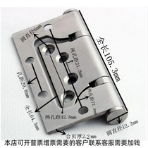 4*2 2-piece eccentric hinge silent slot-free bearing solid silencer stainless steel single piece black hinge