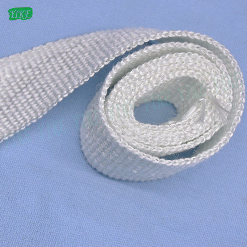 Dust-free glass fiber belt fiber belt flame retardant sealing belt oven heat insulation hot belt pipe anti-corrosion belt 50mm wide