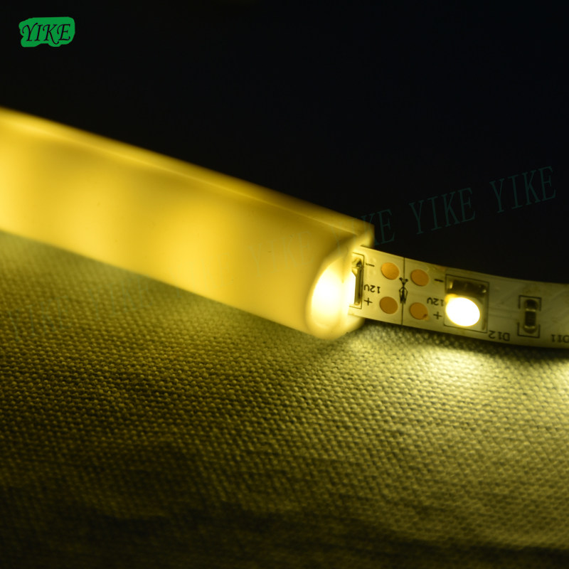 Neon LED light strip sleeve car silicone milk white guide light strip 5050 day line light sleeve lamp atmosphere light guide