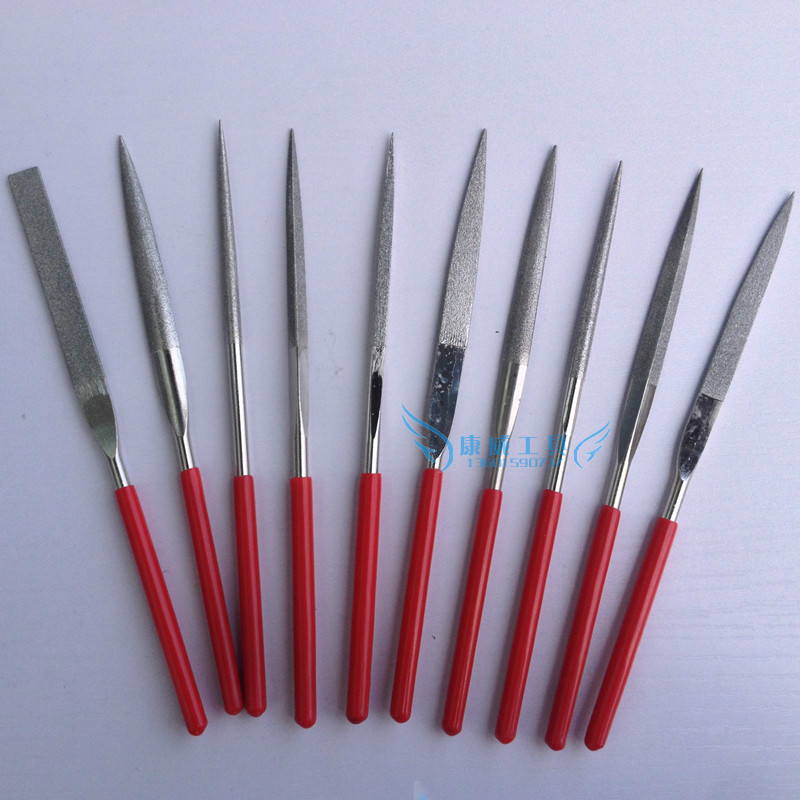 File - Steel File File File File Changfeng Steel File Red Plastic Handle 3MM 4MM 5MM Diamond Mold Super Hard Max File