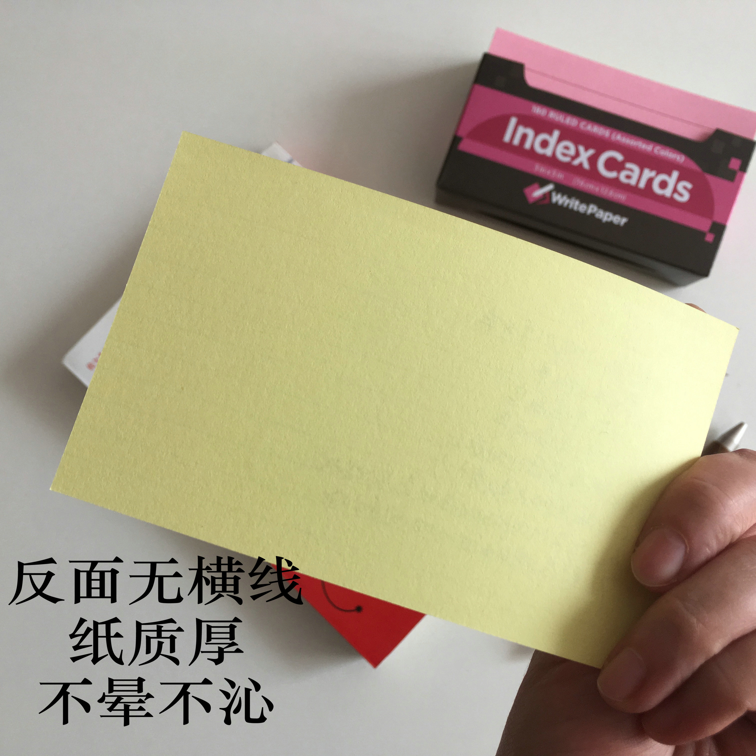 Indexcards四色彩色可攜式索引卡方格橫線3 5寸單字英語摘錄卡片帶 Indexcards四色彩色可攜式索引卡方格橫線3 5寸單字英語摘錄卡片帶