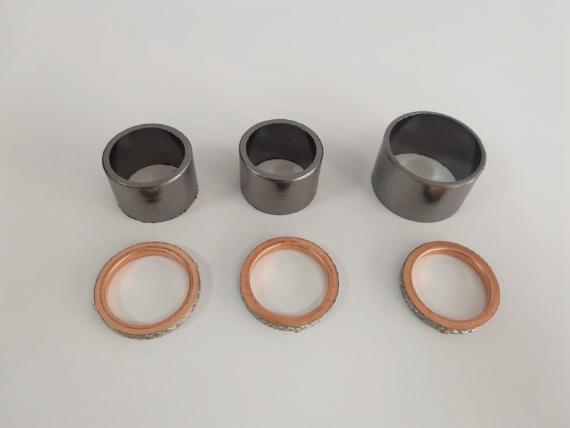 Suitable for general GW250 DL250 GSX250R muffler connector exhaust pipe graphite gasket bushing