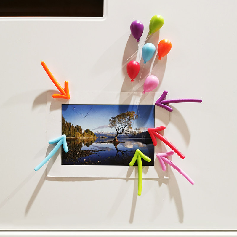 Creative Magnetic Photo Fridge Sticker Magnet Cartoon Cute Nordic Ins South Korea Balloon Arrow Magnet Set