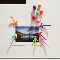 Creative magnetic photo refrigerator sticker cartoon cute Nordic ins Korean balloon arrow magnet set