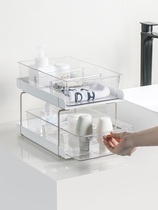 Kitchen lower sink storage rack desktop seasoning storage rack artifact T multifunctional floor drawing cabinet layered