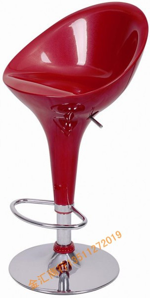 Stylish new bar chair bar owlow chair lift swivel chair bar stool ABS backrest burgundy creative bar chair