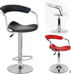 Simple fashion lift PVC leather high foot bar chair counter bar chair counter bar stool bar chair reception stool turn chair