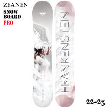 ZEANEN Snowboard Set Quick Wear Beginner Women's Versatile Flat Flower Carbon Fiber Sintered Light Color Snowboard