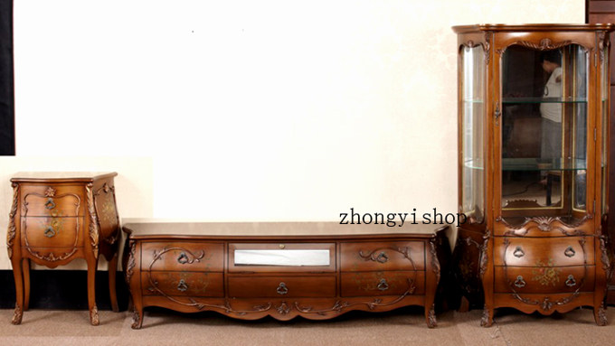 Big Special Euro furniture American furniture rural furniture rural furniture living room furniture Audiovisual cabinet TV cabinet