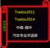 Tados Trados 2014 German Automotive Professional Translation Termbase MemoQDejavu Software applies