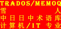 Trados MemoQ for Japanese Translation Termbase Computer IT Professional Excel provided