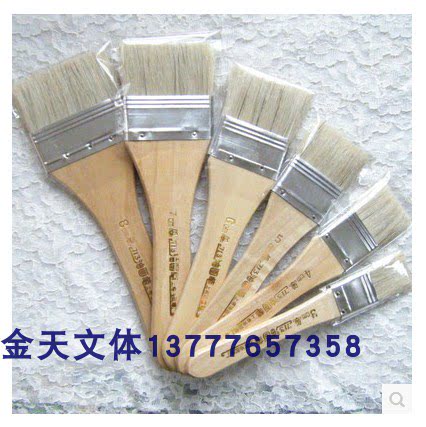 Shanghai oil painting pen factory lettug 713-3 4 5 6 8 pigs mane short pole oil paintbrush Brush Propylene Painting Brush-Taobao