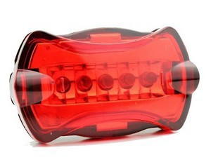 5LED bicycle tail light butterfly tail light 198 mountain bike cycling warning lamp bicycle rear lamp cycling equipment