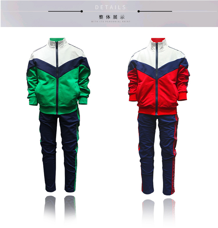 Bộ đồ thể thao trường trung học cơ sở mùa thu cotton đồng phục trường tiểu học đồng phục tùy chỉnh nam và nữ lớn trẻ em tay áo dài đầm trẻ em cao cấp