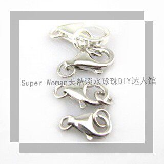 DIY jewelry accessories 925 sterling silver lobster clasp bracelet clasp necklace clasp 4 numbers
