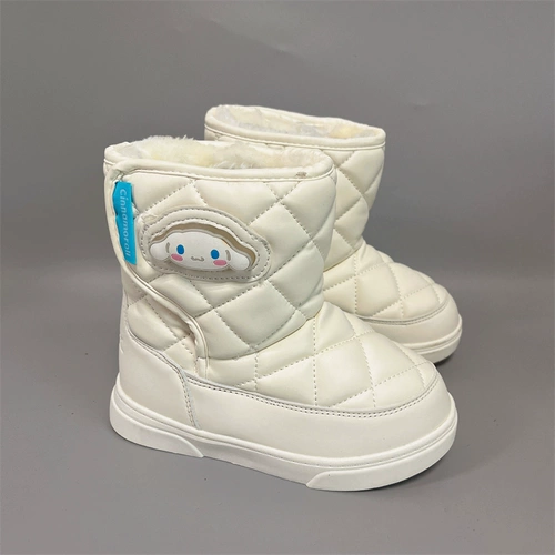 Детские короткие сапоги, флисовые удерживающие тепло туфли