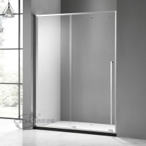 FINE TRACK EXTREMELY NARROW FRAME STAINLESS STEEL MIRROR LIGHT SHOWER ROOM WITH SINGLE-SHIFT DOOR SCREEN BATHROOM GLASS PARTITION BROKEN DOOR