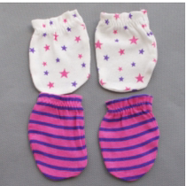 Newborn pure cotton gloves cartoon pattern soft and comfortable