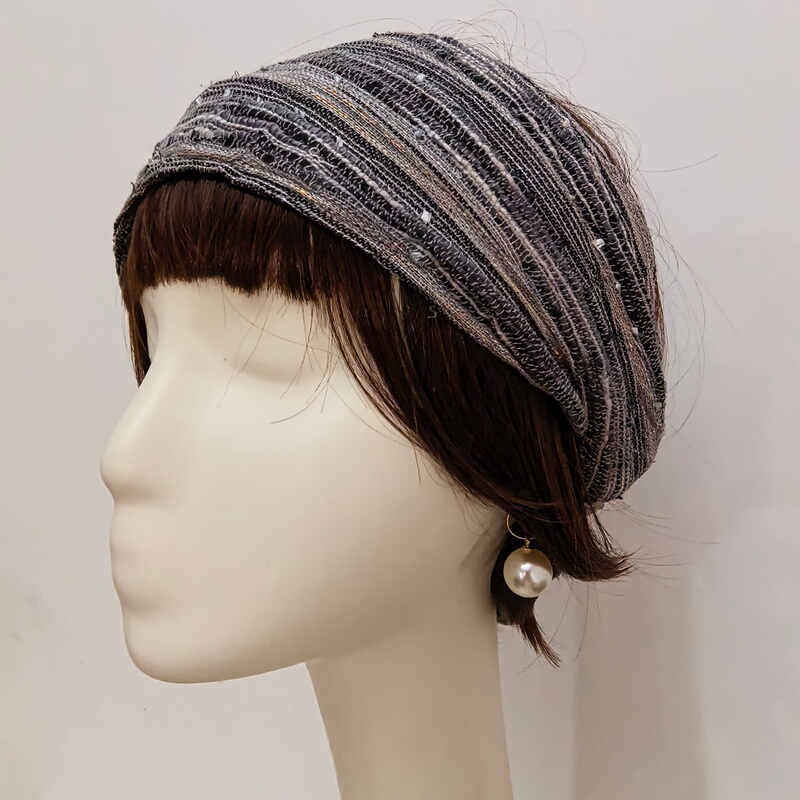 Miss Yuaan, Chiang Mai Style, Lazy Gray Hairband, Headband, Wide Hair Hoop, Headband Hair Accessory Miss Yuaan, Chiang Mai Style, Lazy Gray Hairband, Headband, Wide Hair Hoop, Headband Hair Accessory