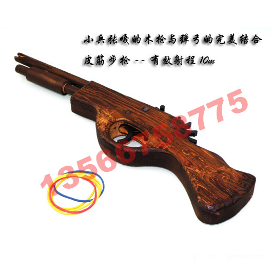 Chơi ban nhạc cao su pistol trẻ em của pistol chương trình đạo cụ bằng gỗ súng bằng gỗ rifle truyền thống đồ chơi đồ chơi trẻ em