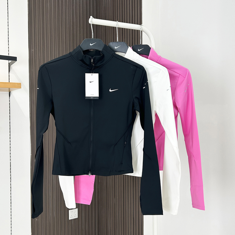 25 New Models of Nike Women's Jacket Swift Quick-Drying Stand-Up Collar Slim-Fit Running Sports Jacket Ib1999