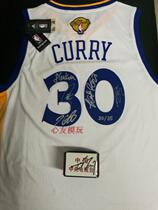NBA Golden State Warriors Curry Durant Tomplin Green Cole autographed jersey sold for display