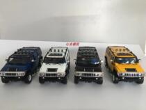 Highway1:18 Hummer H2 SUV off-road Jeep modified car model 61 road alloy car model