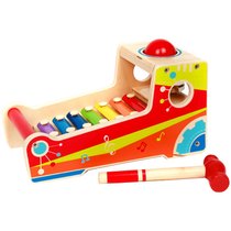 Hape single ball knocking table xylophone for infants and young children wooden educational toys for boys and girls aged 1-3 years old