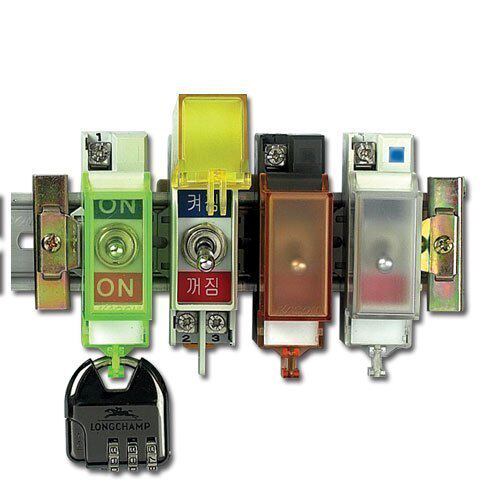 KACON South Korea Kaikun Electromechanical Original rail type rocker switch with padlock protective cover KDS-2P