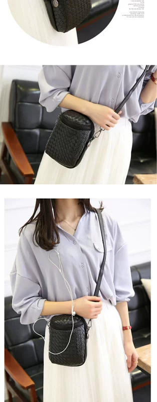 Phiên bản tiếng Hàn của đồng xu mới hoang dã ví điện thoại di động treo cổ đeo túi nhỏ tay cầm túi điện thoại di động mini túi xách nữ - Túi điện thoại