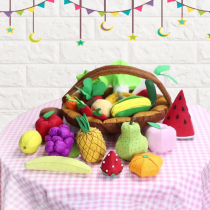 Cut-free non-woven handmade fabric DIY material bag Fruit and vegetable production Kindergarten homework Parent-child activities