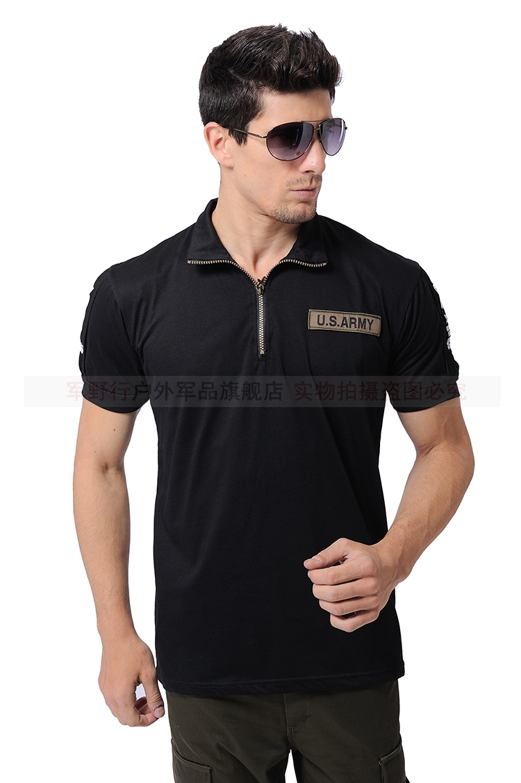 Ngoài trời trang phục người hâm mộ leo núi giản dị ngoài trời 3036 dẫn áo thun cotton ngắn tay áo thun nam - Những người đam mê quân sự hàng may mặc / sản phẩm quạt quân đội quan ran ri nu