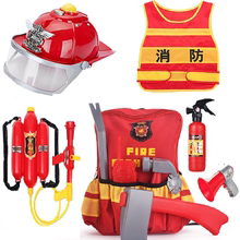 Seven year old store with over 20 colors, kindergarten children's fire toys, firefighter Sam set, role-playing props, fire suits, vest, fire hats